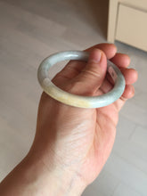 Load image into Gallery viewer, 51.5mm certified 100% natural Type A light green/blue/yellow round cut jadeite jade bangle BS12-9562