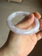 Load image into Gallery viewer, 53mm Certified Type A 100% Natural light purple white Jadeite bangle AU15-9429