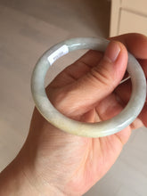Load image into Gallery viewer, 51.5mm certified 100% natural Type A light green/blue/yellow round cut jadeite jade bangle BS12-9562