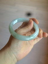 Load image into Gallery viewer, 57.3mm 100% natural Type A icy watery oily dark green/gray jadeite jade bangle AZ72-0331