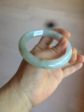 Load image into Gallery viewer, 57.3mm 100% natural Type A icy watery oily dark green/gray jadeite jade bangle AZ72-0331