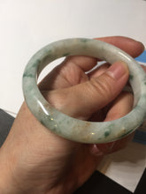 Load image into Gallery viewer, 57.7mm certified Type A 100% Natural light green/red/white Jadeite Jade bangle BP17-8109