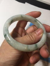 Load image into Gallery viewer, 57.7mm certified Type A 100% Natural light green/red/white Jadeite Jade bangle BP17-8109