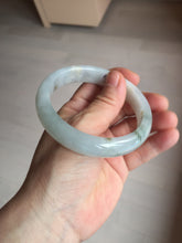Load image into Gallery viewer, 59.5mm Certified Type A 100% Natural icy watery light green blue Jadeite Jade bangle BN68-2596