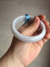 Load image into Gallery viewer, 57mm certified 100% natural type A purple/white jadeite jade bangle E81-0823