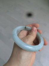 Load image into Gallery viewer, 57.3mm 100% natural Type A icy watery oily dark green/gray jadeite jade bangle AZ72-0331