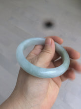Load image into Gallery viewer, 57.3mm 100% natural Type A icy watery oily dark green/gray jadeite jade bangle AZ72-0331