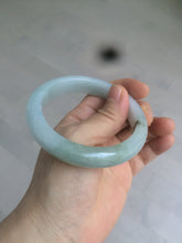 Load image into Gallery viewer, 57.3mm 100% natural Type A icy watery oily dark green/gray jadeite jade bangle AZ72-0331