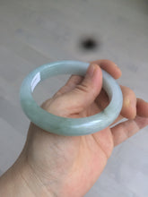 Load image into Gallery viewer, 57.3mm 100% natural Type A icy watery oily dark green/gray jadeite jade bangle AZ72-0331