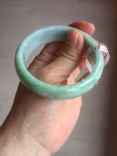 Load image into Gallery viewer, 55.4mm type A 100% Natural green Jadeite Jade bangle E67