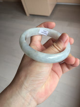 Load image into Gallery viewer, 59.5mm Certified Type A 100% Natural icy watery light green blue Jadeite Jade bangle BN68-2596