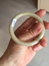 Load image into Gallery viewer, 50.5mm certified 100% natural Type A light yellow round cut jadeite jade bangle BS8-9570