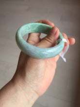 Load image into Gallery viewer, 55.4mm type A 100% Natural green Jadeite Jade bangle E67