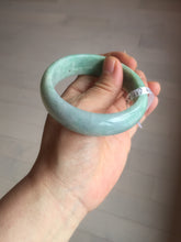 Load image into Gallery viewer, 55.4mm type A 100% Natural green Jadeite Jade bangle E67