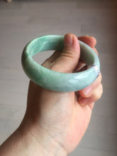 Load image into Gallery viewer, 55.4mm type A 100% Natural green Jadeite Jade bangle E67