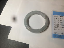Load image into Gallery viewer, 55.9mm Certified Type A 100% Natural Icy watery white/gray/clear Jadeite Jade bangle BG20-5830