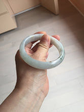 Load image into Gallery viewer, 59.5mm Certified Type A 100% Natural icy watery light green blue Jadeite Jade bangle BN68-2596