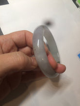 Load image into Gallery viewer, 55.9mm Certified Type A 100% Natural Icy watery white/gray/clear Jadeite Jade bangle BG20-5830