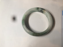 Load image into Gallery viewer, 54mm certified 100% natural Type A green/dark green/white/brown jungle camouflage color  jadeite jade bangle BG22-1726