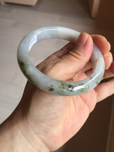 Load image into Gallery viewer, 57.5mm Certified Type A 100% Natural icy watery white purple black brown Jadeite Jade bangle H156-7041