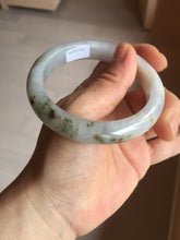 Load image into Gallery viewer, 57.5mm Certified Type A 100% Natural icy watery white purple black brown Jadeite Jade bangle H156-7041