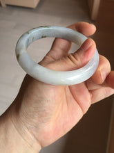 Load image into Gallery viewer, 57.5mm Certified Type A 100% Natural icy watery white purple black brown Jadeite Jade bangle H156-7041