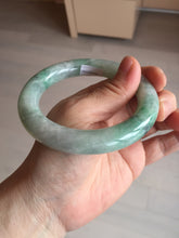 Load image into Gallery viewer, 57.9mm certified 100% natural type A light sunny green chubby round-cut jadeite jade bangle BL7-5396