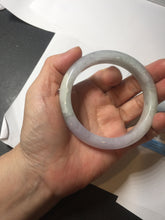 Load image into Gallery viewer, 58.7mm certified Type A 100% Natural icy watery green/purple Jadeite Jade bangle AU17-0866