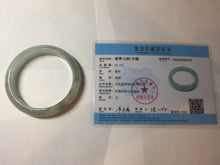 Load image into Gallery viewer, 57.5mm Certified Type A 100% Natural light green black brown jadeite Jade bangle PC95-0337