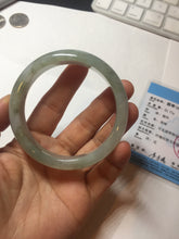 Load image into Gallery viewer, 57.5mm Certified Type A 100% Natural light green black brown jadeite Jade bangle PC95-0337