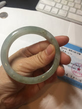 Load image into Gallery viewer, 57.5mm Certified Type A 100% Natural light green black brown jadeite Jade bangle PC95-0337