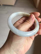 Load image into Gallery viewer, 57.2mm Certified Type A 100% Natural icy watery white purple black brown Jadeite Jade bangle H154-7049