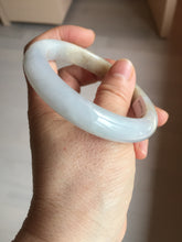 Load image into Gallery viewer, 57.2mm Certified Type A 100% Natural icy watery white purple black brown Jadeite Jade bangle H154-7049