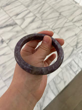 Load image into Gallery viewer, 60mm 100% natural purple/dark blue/brown/white purple mica + Tourmaline bangle SY34