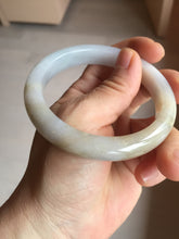 Load image into Gallery viewer, 57.2mm Certified Type A 100% Natural icy watery white purple black brown Jadeite Jade bangle H154-7049
