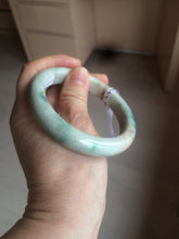Load image into Gallery viewer, 59.3mm Certified 100% natural Type A sunny green/brown jadeite jade bangle BH38-4359