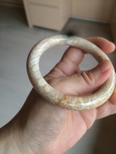Load image into Gallery viewer, 55.6mm 100% natural beige yellow pink round cut Coral Jade (珊瑚玉) bangle SY59