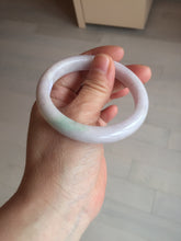 Load image into Gallery viewer, 54mm Certified Type A 100% Natural sunny green/white/purple Jadeite Jade bangle BL6-0372