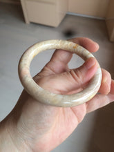 Load image into Gallery viewer, 55.6mm 100% natural beige yellow pink round cut Coral Jade (珊瑚玉) bangle SY59