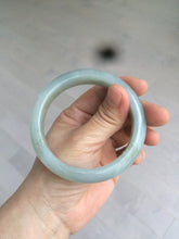 Load image into Gallery viewer, 57.3 mm Certified Type A 100% Natural green/gray Jadeite Jade bangle AZ69-0347