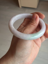 Load image into Gallery viewer, 54mm Certified Type A 100% Natural sunny green/white/purple Jadeite Jade bangle BL6-0372