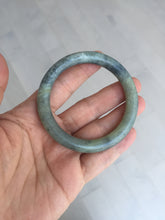 Load image into Gallery viewer, 51mm Certified 100% Natural Green/ black/gray sesame paste 芝麻糊 青花 round cut nephrite Jade bangle HHE104-5567