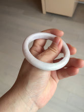 Load image into Gallery viewer, 54mm Certified Type A 100% Natural sunny green/white/purple Jadeite Jade bangle BL6-0372