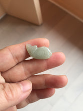 Load image into Gallery viewer, 100% Natural type A clear/ sunny green/ purple jadeite jade 3D fish Pendant BL71
