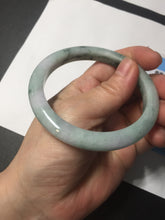 Load image into Gallery viewer, 58mm 100% natural type A certified dark green/purple jadeite jade bangle B120-3024