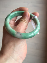 Load image into Gallery viewer, 56.5mm Certified Type A 100% Natural sunny green Jadeite Jade bangle AU7-4441