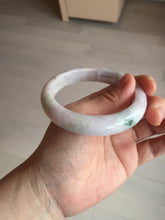 Load image into Gallery viewer, 57.5mm Certified Type A 100% Natural sunny green/white/purple Jadeite Jade bangle BL5-0369