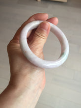 Load image into Gallery viewer, 57.5mm Certified Type A 100% Natural sunny green/white/purple Jadeite Jade bangle BL5-0369