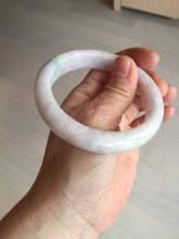 Load image into Gallery viewer, 57.5mm Certified Type A 100% Natural sunny green/white/purple Jadeite Jade bangle BL5-0369