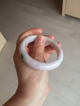 Load image into Gallery viewer, 57.5mm Certified Type A 100% Natural sunny green/white/purple Jadeite Jade bangle BL5-0369
